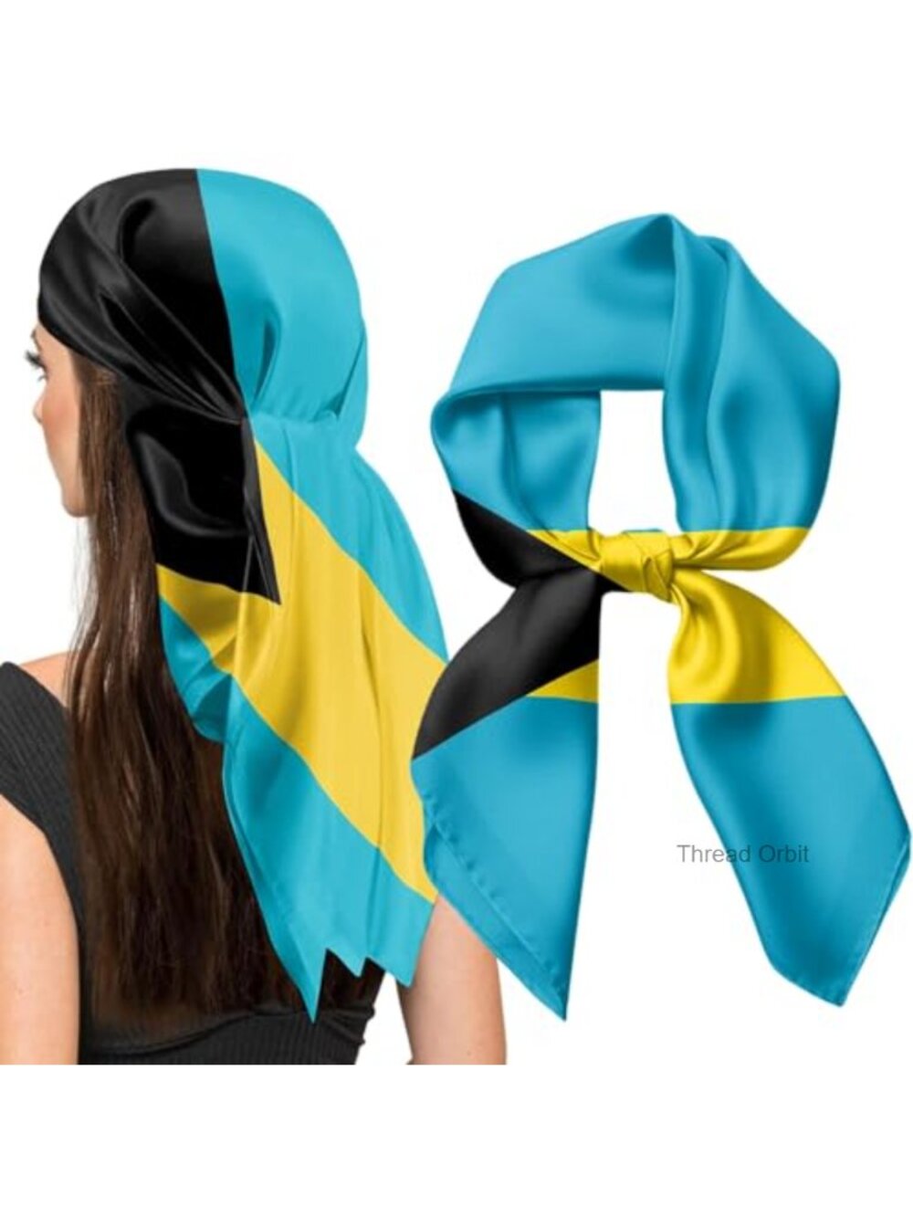 Satin Silk Square Scarf 27.5x27.5 Inch Multifunctional Head Scarf Bandana